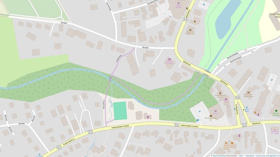 Openstreet map-Ausschnitt/Baumaßnahme an Stör und Schwale