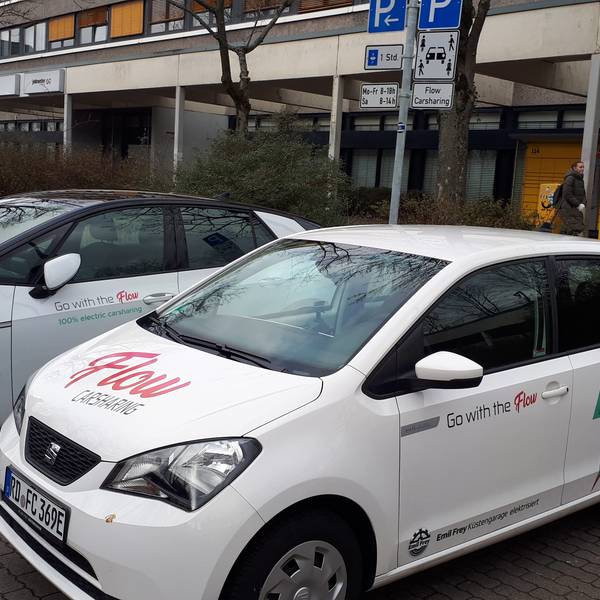 Parkendes Carsharing-Auto