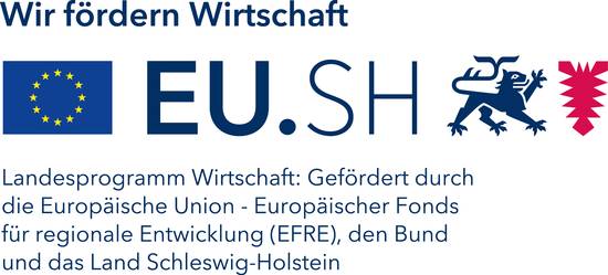 Logo Landesprogramm Wirtschaft: EU.SH