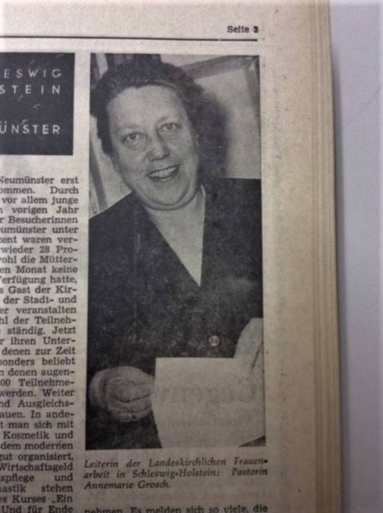 Bericht im Holsteinischen Courier (HC) vom 01.05.1967 über das Frauenwerk