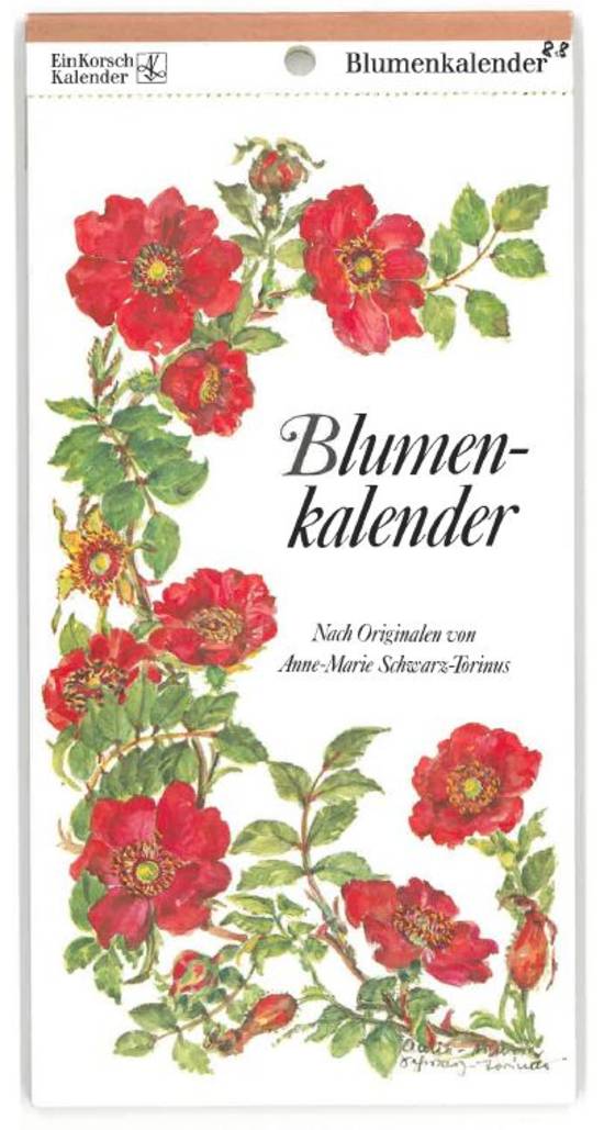 Deckblatt des Blumenkalenders von Anne-Mair Schwarz-Torinus