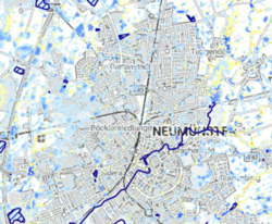 Kartendarstellung von Neumünster