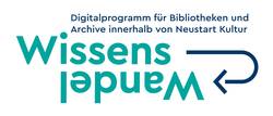Logo "Wissenswandel": Digitalprogramm für Bibliotheken und Archive innerhalb von Neustart Kultur