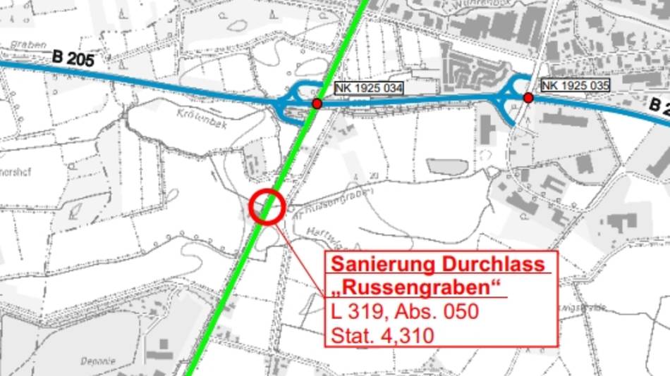 Altonaer Straße / Russengraben Straßenplan Altonaer Straße