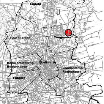 Lage im Stadtgebiet - Tungendorf