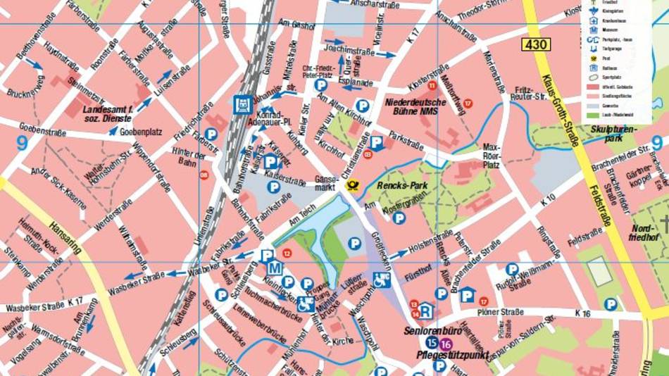 Stadtplan-Ausschnitt