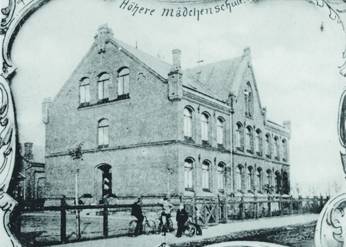 Höhere Mädchenschule, Holstenstraße, um 1900